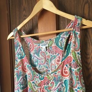 Old Navy Sleeveless Paisley Blouse